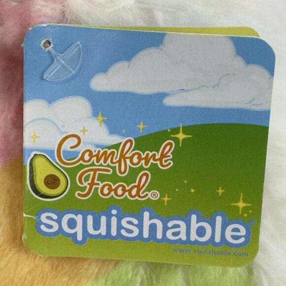 Squishable Comfort Food Unicorn Cake 15" Plush Pillow Rainbow Large Stars - Picture 8 of 14